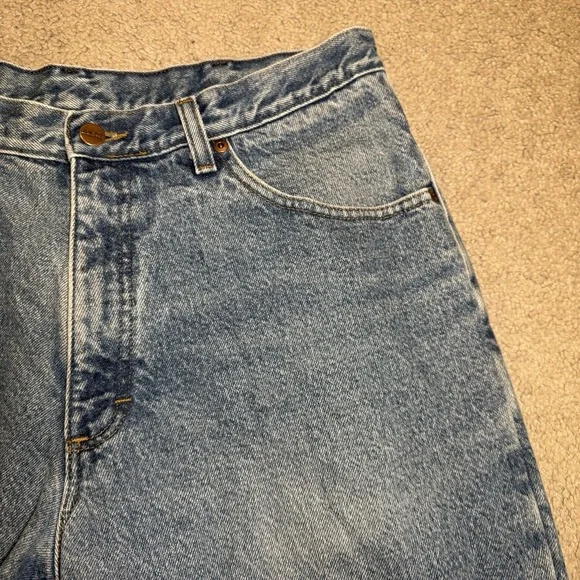 LL L.L. Bean Mens Double L Blue Jeans Fleece Lined 100% Cotton 36W 32L - Picture 4 of 12